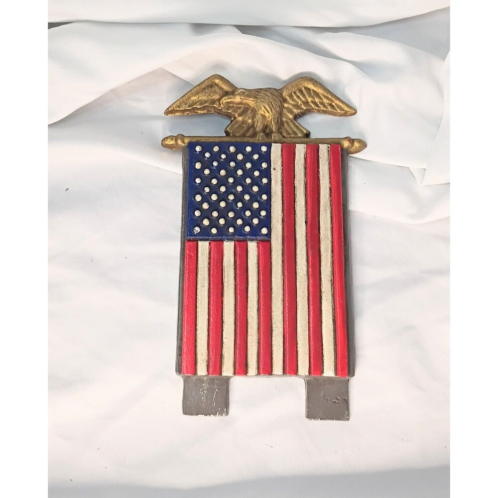 Vintage American Flag Eagle Patriotic Door Knocker - Midwest of Cannon Falls